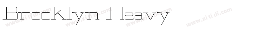 Brooklyn Heavy字体转换